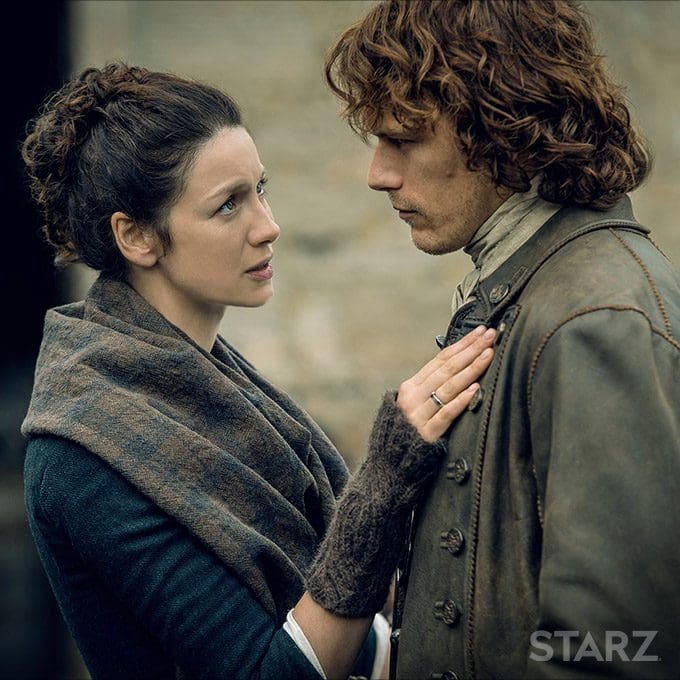 Jamie and Claire Fraser from the Outlander series on Starz.