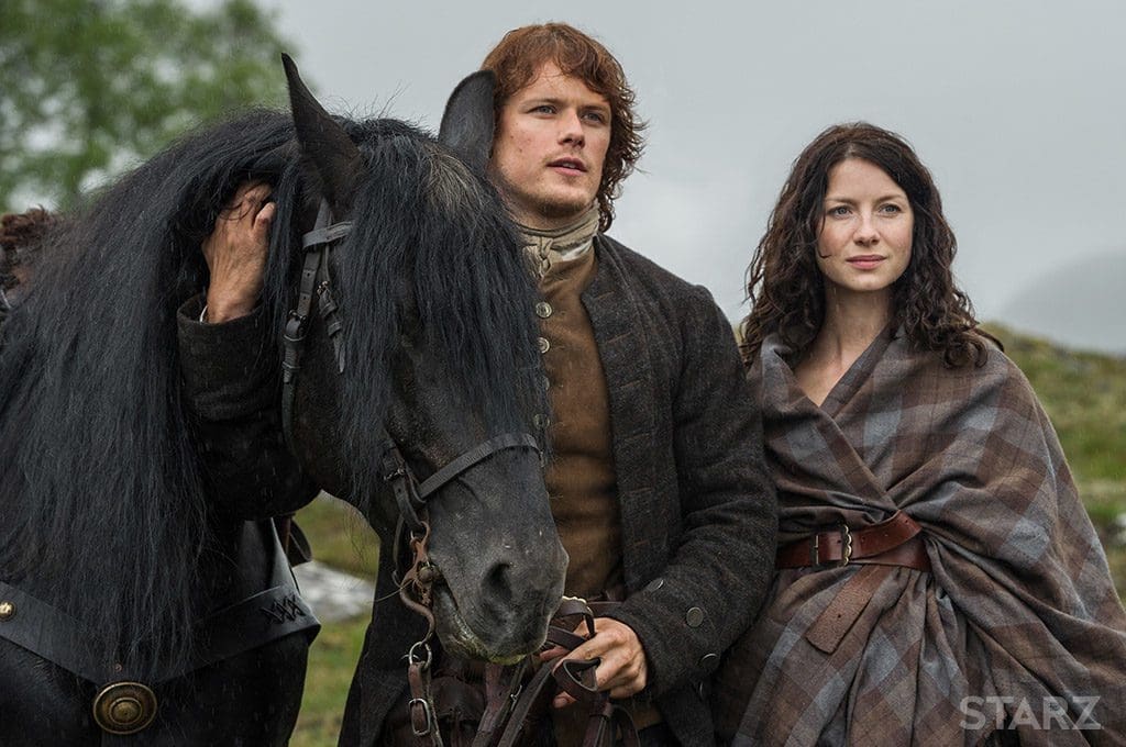 Jamie and Claire Fraser from the Outlander series on Starz.
